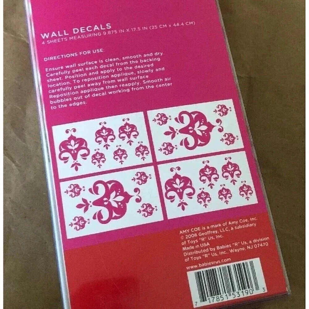 Amy Coe Pink Pop Wall Decals